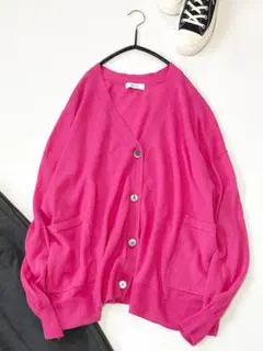 SHIPS anyシップスエニィきれい色リネン ミックス Vネック カーディガン