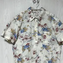 Lucky Brand プルオーバー アロハシャツ ボタニカル 半袖 Mのサムネイル