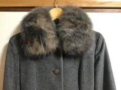 リアルファー 付き　高級 ロングコート