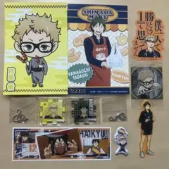 ハイキュー!!月島蛍・山口忠セット ポストカード キーホルダー ステッカー 烏野