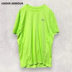 アンダーアーマー Tシャツ M 吸汗速乾 ランニング 蛍光グリーン スポーツ