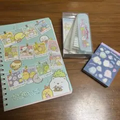 すみっコぐらし ノート・メモ帳・くしセット