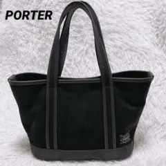 PORTER ポーターガール トートバッグ キャンバス 黒 S