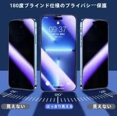 NIUZHAI iPhone 14 Pro プライバシー保護フィルム 2枚入り
