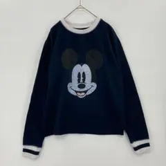 Disney ミッキーマウス スウェット ネイビー Sサイズ