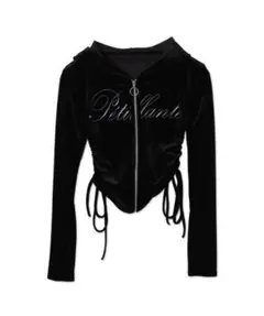 ベロア パーカー