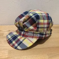 mont-bell（モンベル）　Baby's ワークキャップ　チェック柄　フリー