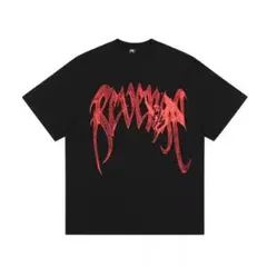 REVENGE ラインストーン Tシャツ ブラック | Mercari