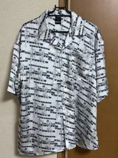朝倉未来×範馬刃牙×AZULコラボ総柄シャツ　M