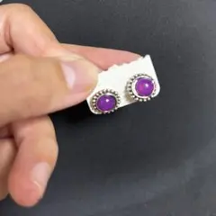 コモンズ館☆関西万博会場限定☆アメジストストーンピアス☆万博2025☆