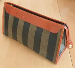 FENDI フェンディ ペカン セカンドバッグ クラッチ ビンテージ