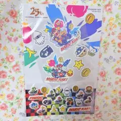 USJ　25周年　ニンテンドーワールド　マリオカート　ステッカーセット