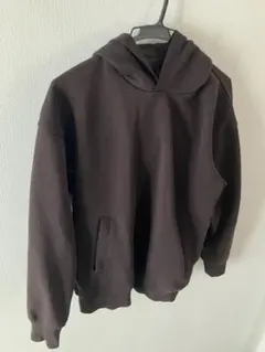 希少　ユニクロC スウェットオーバーサイズプルパーカ　メンズSサイズ　ブラウン色