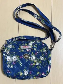 Cath Kidston 花柄ショルダーバッグ ネイビー