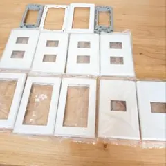 ホワイト スイッチカバー コンセントカバー