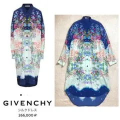未使用品 GIVENCHY シャツワンピース シルク 花柄 ドレス 定価46万円のサムネイル