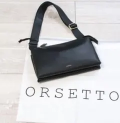 美品　ORSETTO ショルダーバッグ ブラックのサムネイル