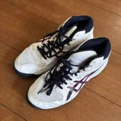 ASICS バスケットボールシューズ 女性用 ホワイト/ブラック/レッド