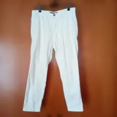NATURAL LAUNDRY 綿 パンツ S 白 レディース