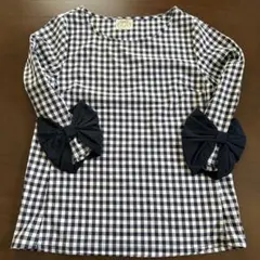 toocco closet ギンガムチェック 五分袖