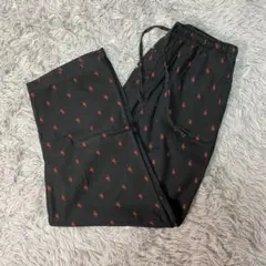 POLO RALPH LAUREN 総柄パジャマパンツ M 黒