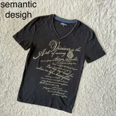 【セマンティックデザイン】半袖Tシャツ　ロゴカットソー　M y2k お兄系のサムネイル