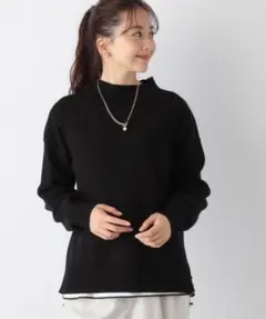 GLOBAL WORK グローバルワークメルティスタンドスリットプルオーバー　L