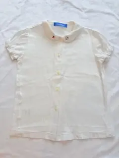 familiar 110cm ホワイト 半袖シャツ　リアちゃん