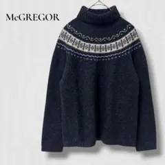 .✨美品　マックレガー タートルネック ノルディック柄 ウール混　上質　高級のサムネイル