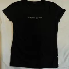 Y2K QUEENS COURT ブラック Tシャツ Mのサムネイル