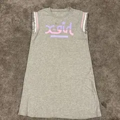 x-girl ノースリーブワンピース グレー　140