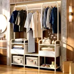 生産終了品】IKEA ニッケビー NIKKEBY ハンガーラック収納 - メルカリ