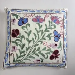 刺繍 クッションカバー 2枚セット 蝶 花柄 アジアン モン族 - メルカリ