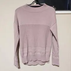 COMME CA ISM ピンク 春色　長袖ニット　7号　コムサ