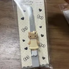 ハローキティ くちばしクリップ グレー ヘアクリップ