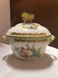 オールドノリタケ 蜂付き ハニーポット 蓋物 M-JAPAN アンティーク オールドノリタケ 蜂付き ハニーポット 蓋物 M-JAPAN アンティーク