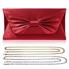 パーティーバッグ　リボン調　レッド　10個