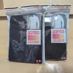 UNIQLO HEATTECH クルーネック長袖（九分袖）Tシャツ S 2枚