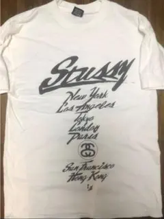 stussy 25th world tour tee “TET” white M