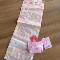 平成レトロ☆マイメロディ ウォールポケット縦型&マイメロバッグチャーム ポーチ