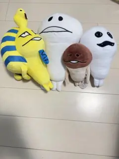 おさわり探偵なめこ栽培キット　なめこ、白なめこ、まさる、ツタンカーメンぬいぐるみ