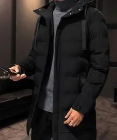 ダウンジャケット ダウン ロング丈　中綿コート メンズ