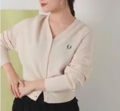 FRED PERRY × Ray BEAMS / 別注 Vネックカーディガン