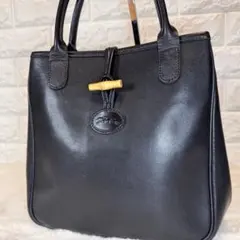 ロンシャン Longchamp ロゾ レザー ミニバッグ 黒　ブラック