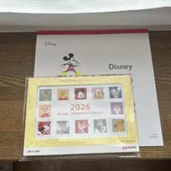 2026年 ディズニーキャラクター 卓上カレンダー　壁かけカレンダー　2点
