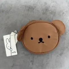 miffy ボリス フェイスポーチ ブラウン