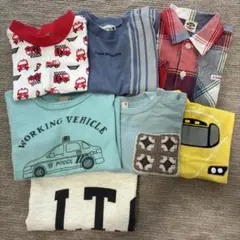 子供用Tシャツセット 90サイズ他 まとめ売り 半袖 7枚