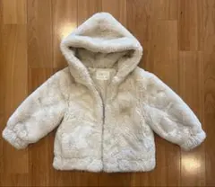 ZARA ボアコート 3-4歳 クリーム色