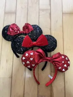 ディズニー ミニースパンコールカチューシャ3個セット