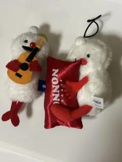 パペットスンスン ぬいぐるみマスコット ミュージックver. おやすみピロー 赤